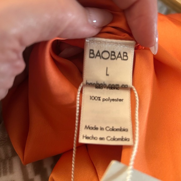 Baobab Collection Orange-to-Yellow Ombre Knot-Front Maxi Dress - Picture 3 of 10